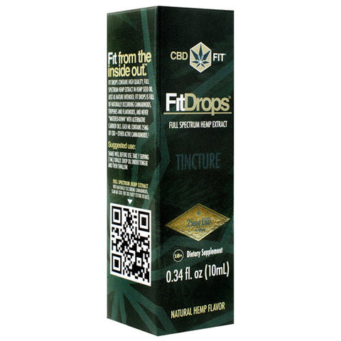 Fit Drops, Natural Hemp, Servings ml)