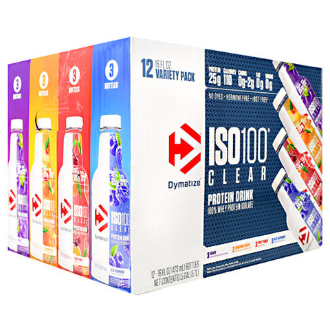 Iso100 Clear, Variety, 12 (16 fl oz) Bottles