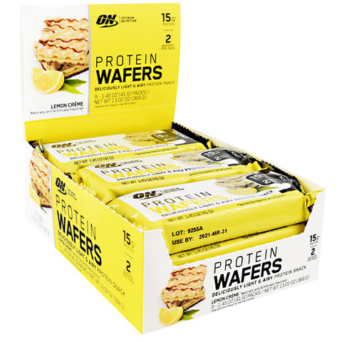 Protein Wafers, Lemon Creme, 9 (1.45 oz) Packs