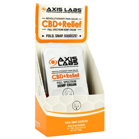 Cbd + Relief Cream, 10 (2 Ml) Snap Sachets, 10 (2 ml) Snap Sachets
