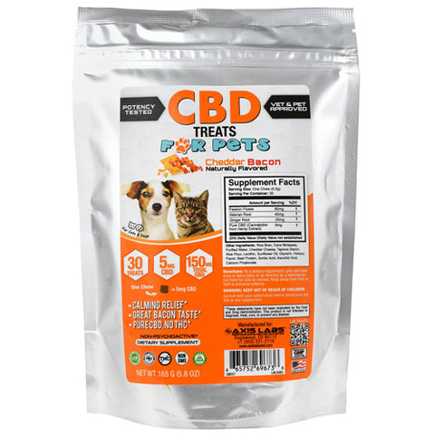 Cbd Treats For Pets, Cheddar Bacon, 30 Treats