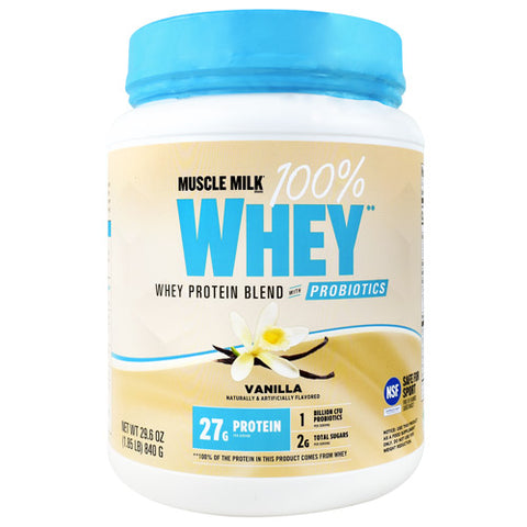 100% Whey With Probiotics, Vanilla, 1.85 lb. (840g)