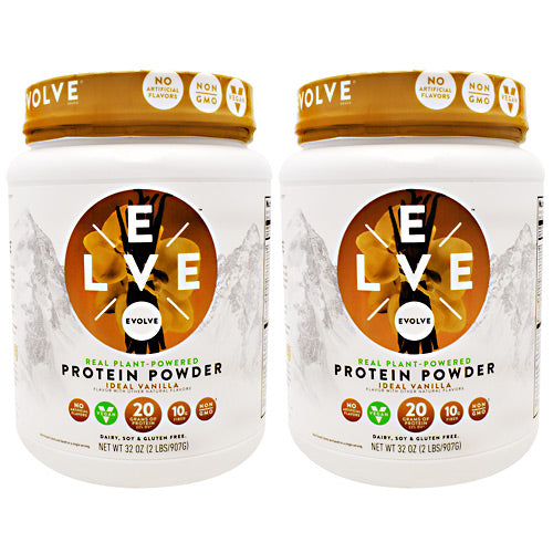 Protein Powder, Ideal Vanilla, 2 - 2 lbs (907 g) Containers