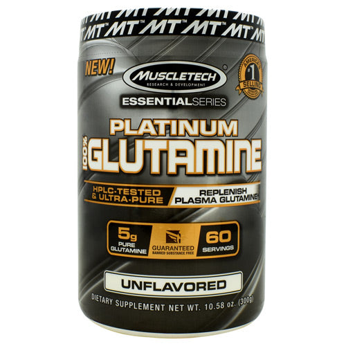 100% Platinum Glutamine, Unflavored, 60 Servings (10.58 oz)