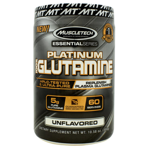 100% Platinum Glutamine, Unflavored, 60 Servings (10.58 oz)