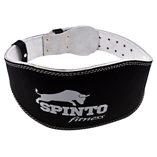Padded Leather Lifting Belt, Black,