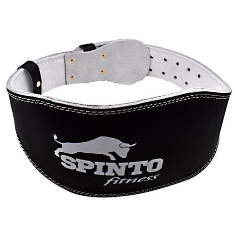 Padded Leather Lifting Belt, Black,