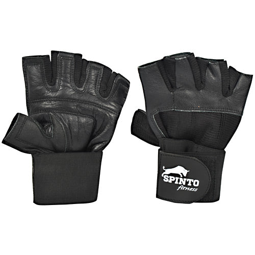 Men's Weight Lifting Gloves With Wrist Wraps, Black, 1 - Weight Lifting Gloves