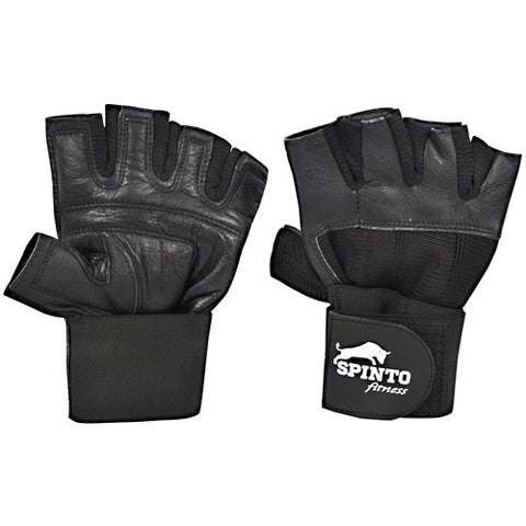 Men's Weight Lifting Gloves With Wrist Wraps, Black, 1 - Weight Lifting Gloves