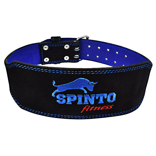 Suede Leather Belt, 1 Black And Blue Belt